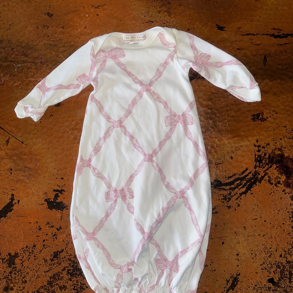 The Beaufort Bonnet Company Pink and White Sleep Sack